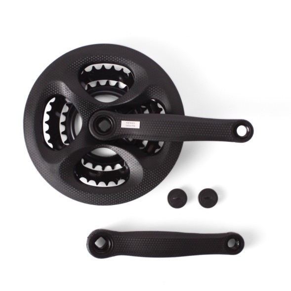Система велосипедная 26&amp;quot; D-EDх3, сталь, 28/38/48T, 170 мм, SQR, с защитой, черный, под карбон