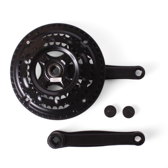 Система велосипедная 26&amp;quot; D-EDх3, сталь, 28/38/48T, 170 мм, SQR, с защитой, черный, под карбон