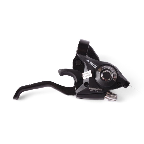 Манетки велосипедные Suangin ZB-1033-6, 3+6 скоростей, левая/правая, комплект, алюминий, трос