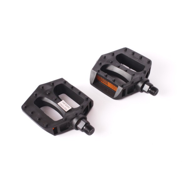 Педали для велосипеда Feimin FP-807B, отражатели, шарикоподшипники, широкие, 85x85 мм, черный