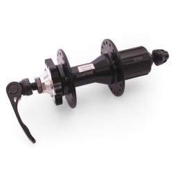 Веловтулка задняя Shunfeng SF-A260R black, ось 3/8"х135x145 мм, ALU, под диск 6 болтов, под кассету 8/10 ск., на эксцентрике, 36 отверстий, box