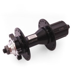 Веловтулка задняя Shunfeng SF-A260R black, ось 3/8"х135x145 мм, ALU, под диск 6 болтов, под кассету 8/10 ск., на эксцентрике, 36 отверстий, box