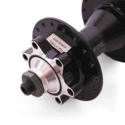 Веловтулка задняя Shunfeng SF-A260R black, ось 3/8"х135x145 мм, ALU, под диск 6 болтов, под кассету 8/10 ск., на эксцентрике, 36 отверстий, box