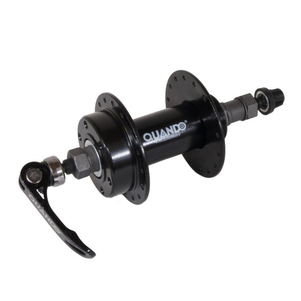 Втулка задняя Quando KT-M65R-36, MTB, стальная, ось 10х135x145 мм, под Disk 6 болтов, под трещотку, с эксцентриком, 36 отверстий,  б/уп