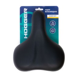 Велоседло Hogger SDHG60220E0BK, 260x220 мм, комфорт, унисекс, эластомер, блистер