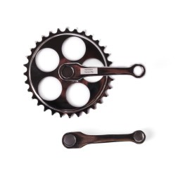 Система велосипедная, 1 скорость, сталь, 16", 32T, шатун 102 мм, под клин, хром