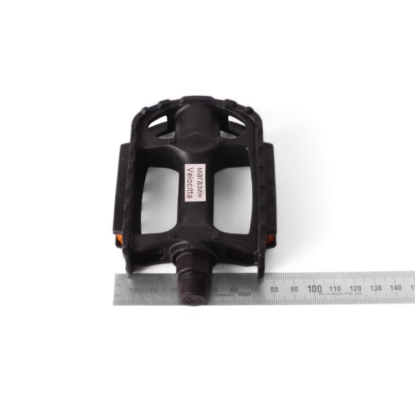 Педали велосипедные пластиковые Feimin FP-806B, МТВ, шарикоподшипники, 97x68 мм, черный