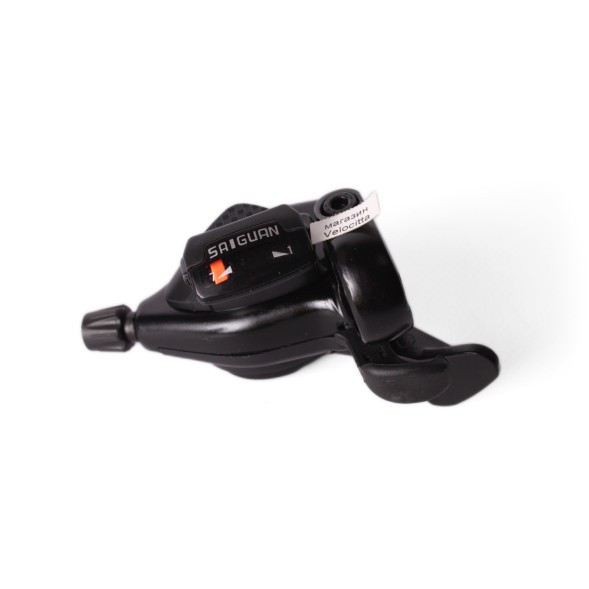Манетка велосипедная Saiguan KD-71-7S, 7 скоростей, правая, черный, с тросом