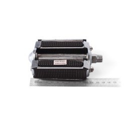 Педали металло-резиновые &amp;quot;Мечта колхозника&amp;quot; М14х1.25, с катафотами, шарик. подшипники, 100x73 мм, хром