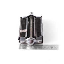 Педали металло-резиновые &amp;quot;Мечта колхозника&amp;quot; М14х1.25, с катафотами, шарик. подшипники, 100x73 мм, хром