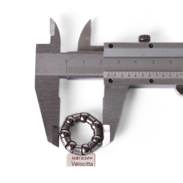 Подшипник велосипеда, &amp;quot;Coster&amp;quot; для 305 спорт. зад. втулки, 6.35 мм, 7 шаров, 1 ск, маленький, внеш. Ø24.7 мм