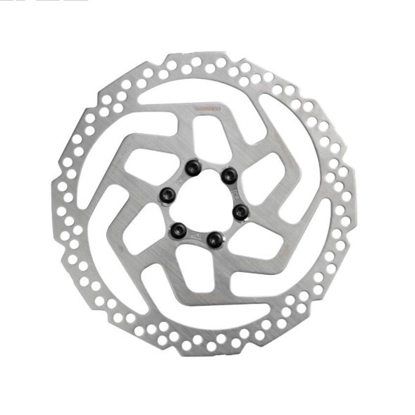 Ротор велосипедный Shimano SM-RT26, диск тормоза 160 мм, под 6 болтов, серебро