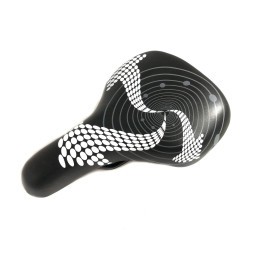 Седло велосипедное Hongfei HF-AZ-9008 235x150 мм, детское/подростковое, INFINITY, с замком