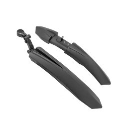 Комплект крыльев широких (полуфэт), XGNB-063-2, 24&amp;quot;-26&amp;quot;, с креплением на бустер вилки и раму, черный