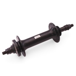 Втулка задняя Wang Zheng WZ-A213R black, FAT BIKE, ось 3/8&amp;quot;х195x240 мм, алюминиевая, под диск 6 болтов, под трещотку, на гайках, 36 отверстий, торг. уп.