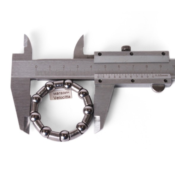 Подшипник велосипедный, для односоставной каретки закрытого типа, ø8 мм x 9 шаров, вн. ø 44.6 мм