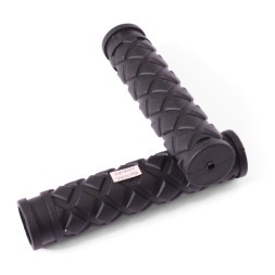 Грипсы велосипедные New Vision SZ-122C, 125 мм, комплект, резиновые, черный