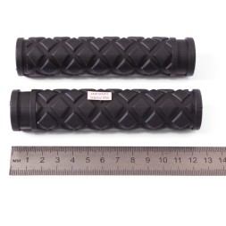 Грипсы велосипедные New Vision SZ-122C, 125 мм, комплект, резиновые, черный