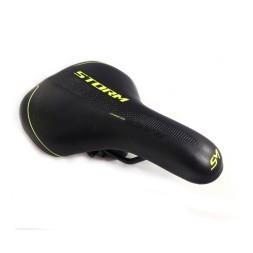 Седло детское/подростковое Hongfei HF-AZ-9008 STORM, 235x150 мм, с замком, Black