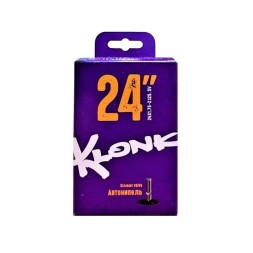 Велокамера Klonk 24x1.75/2.125, бутиловая, автониппель A/V, S/V, (CST), box