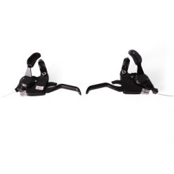 Шифтеры/тормозные ручки KMS, левая+правая, (7+3) скоростей, для Shimano ST-EF51, комплект