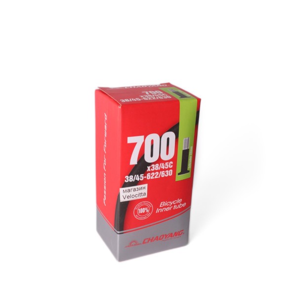 Камера велосипедная Chaoyang 700x38/45C (38/45-622/630), A/V 33 мм, резина бутиловая