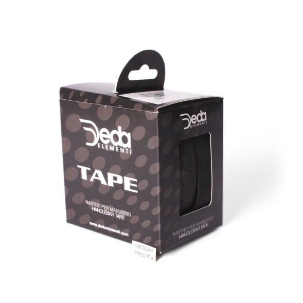 Обмотка руля велосипедная Deda Elementi Perfored Black, с перфорацией, амортизирующая