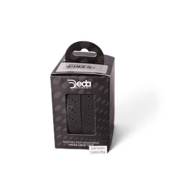 Обмотка руля велосипедная Deda Elementi Perfored Black, с перфорацией, амортизирующая