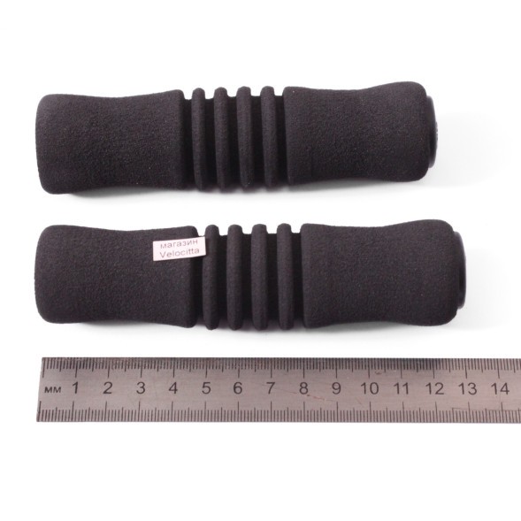 Грипсы велосипедные New Vision SZ-B025, 127 мм, неопреновые, анатомические, черный