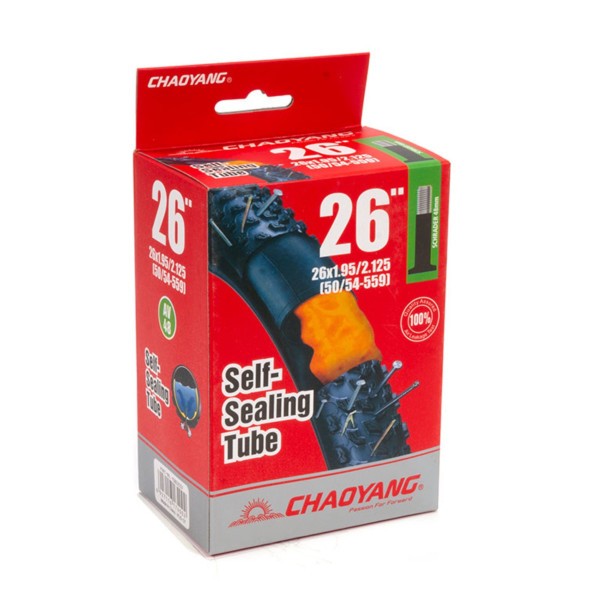 Камера велосипедная Chaoyang 26&amp;quot;x1.95/2.125, AV-48 мм, антипрокольная, бутиловая, 080203F