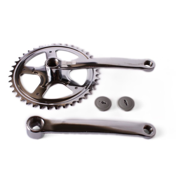 Система шатунов Golden Swallow HDL-S140, звезда на 40 зубов, 1/2&amp;quot;х3/32&amp;quot;, 165 мм, пятилучевая, под квадрат, хром