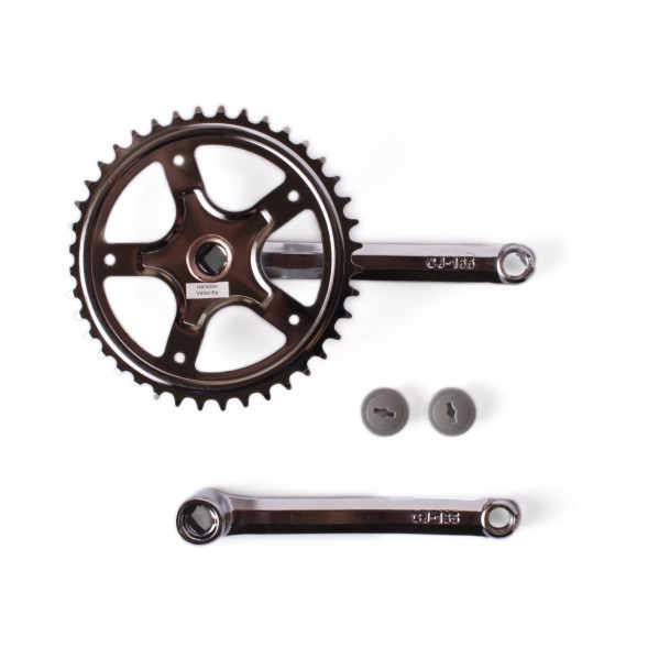 Система шатунов Golden Swallow HDL-S140, звезда на 40 зубов, 1/2&amp;quot;х3/32&amp;quot;, 165 мм, пятилучевая, под квадрат, хром