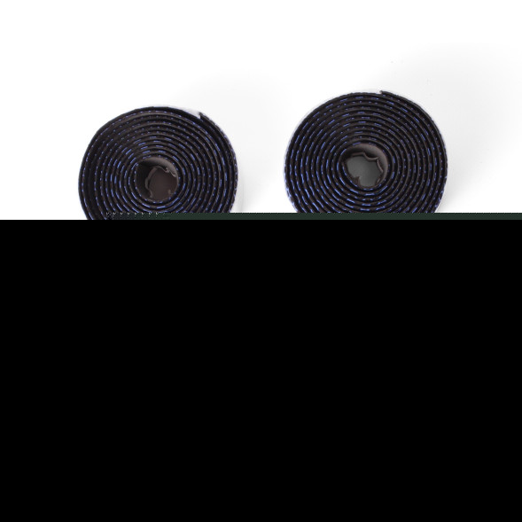 Обмотка руля KMS Silicone/EVA, 30х2150 мм, с барендами, клеевая основа, черный/синий