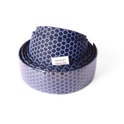 Обмотка руля KMS Silicone/EVA, 30х2150 мм, с барендами, клеевая основа, черный/синий