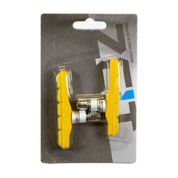 Тормозные колодки Zeit Z-612, 72 мм, V-Brake, всепогодные, желтый, инд. упаковка