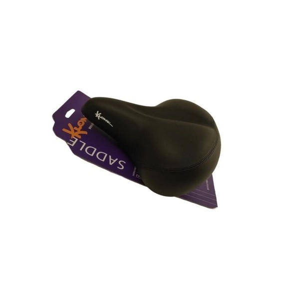 Велоседло Klonk 11511, 243х200 мм, Elastomer, Comfort Series, черный