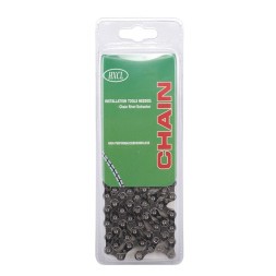 Цепь велосипедная VG-Sports HXCL-X90, 9 скор., 116 звеньев, 1/2&amp;quot;x 11/128&amp;quot;, с замком, Chrome-Plated, инд. упаковка