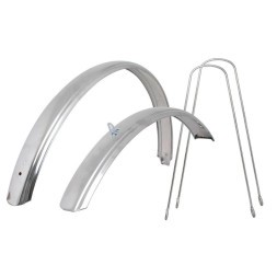 Крылья FD-S24-0-SH, 24&amp;quot;, комплект, переднее/заднее, металлические, с &amp;quot;усами&amp;quot;, хром HD-6