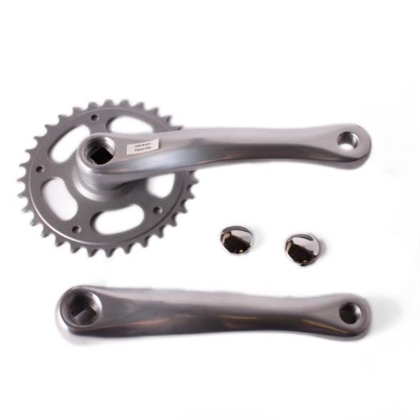 Система шатунов велосипедная, 32T зубьев, 165 мм, квадрат, алюминий, серый