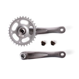 Система шатунов велосипедная, 32T зубьев, 165 мм, квадрат, алюминий, серый