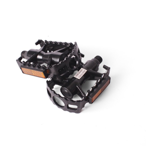 Велопедали алюминиевые Feimin FP-961, резьба 9/16&amp;quot;, со светоотражателями, 93x60 мм, черный