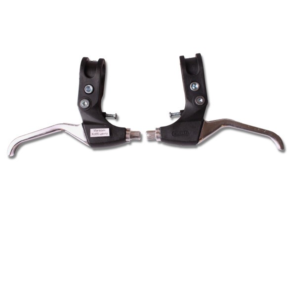 Комплект тормоза V-Brake в сборе, набор: ручки металл, стальные передние/задние тормоза, тросики, черный