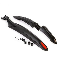 Велосипедные крылья XGNB-067, 26&amp;quot;-29&amp;quot;, комплект, MTB, ширина 80 мм, с отражателями, торг. уп.