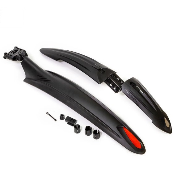 Велосипедные крылья XGNB-067, 26&amp;quot;-29&amp;quot;, комплект, MTB, ширина 80 мм, с отражателями, торг. уп.