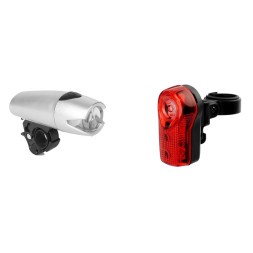 Комплект освещения Jing Yi JY-840/JY-173, фонари LED передн.+задн., 5/3 LED, 2/3 режима работы, блистер