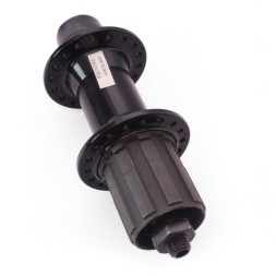 Втулка велосипедная Wang Zheng WZ-A281RQ black, задняя, ALU, под V-br, под кассету 8/10скоростей, с эксцентриком, 36 отверстий, ось 3/8"х135x145 мм, торг. уп.