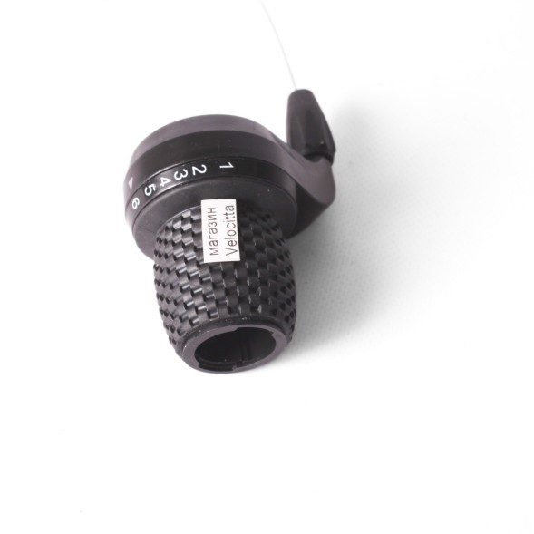 Шифтер велосипедный SunRun SL-KDSG-03C, шифтер, правый, 6 скор., 22.2 мм, черный