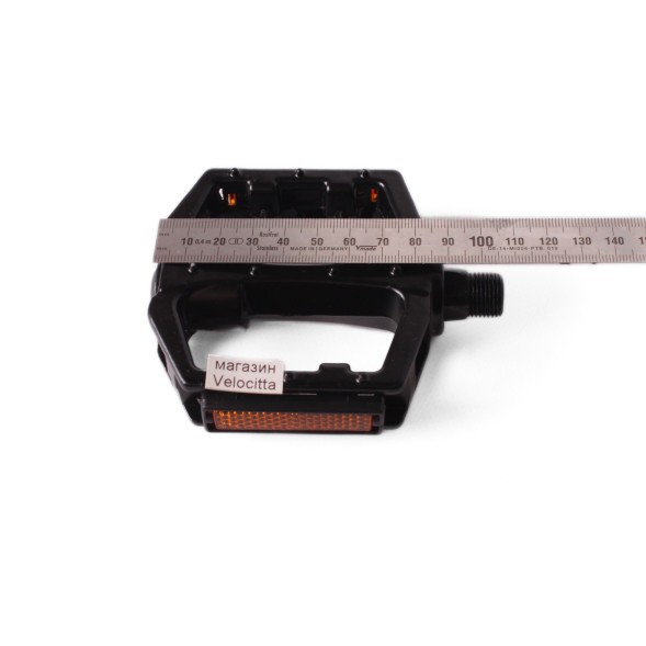 Педали велосипедные Protek, алюминиевые, литые, широкие, облегченные, 83x83 мм, черный