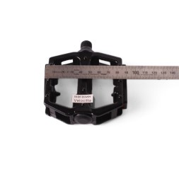 Педали велосипедные Protek, алюминиевые, литые, широкие, облегченные, 83x83 мм, черный