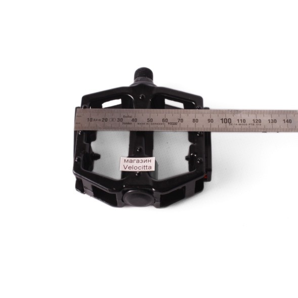 Педали велосипедные Protek, алюминиевые, литые, широкие, облегченные, 83x83 мм, черный